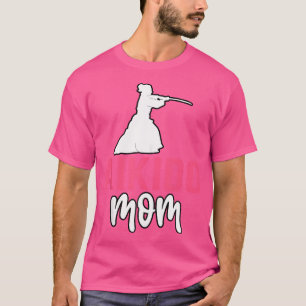 T-shirt Aikido Maman Arts Martiaux Kanji Arts Martiaux Fem