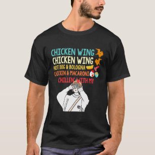 T-shirt Aile de poulet Aile de poulet Aile de chien Bologn