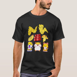 T-shirt Aile de poulet Aile de poulet Hotdog et Bologna po