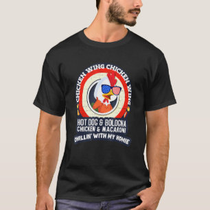 T-shirt Aile de poulet cuite Aile de poulet Aile de chien 