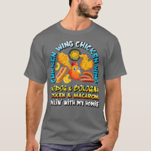 T-shirt Aile de poulet cuite Aile de poulet Aile de poulet