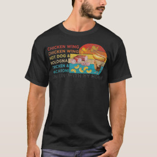 T-shirt Aile de poulets Aile de poulet Hotdog et Bologne H