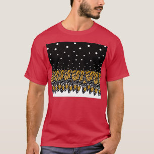 T-shirt Aile papillon monarque avec pois de pois motif coû