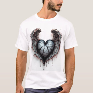 T-shirt ailes d'amour foncées