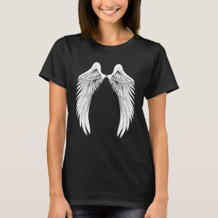 T-shirt Ailes d'ange blanches arrière