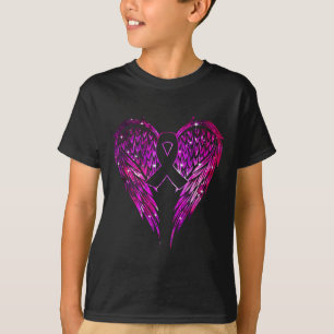 T-shirt Ailes d'ange du cancer Sein Cancer et Violence Dom