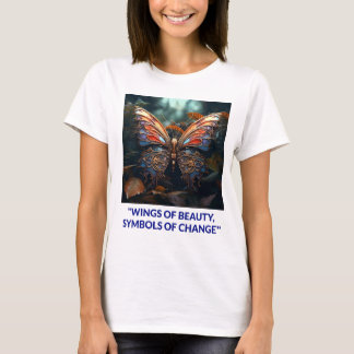 T-shirt Ailes de beauté, symboles de changement