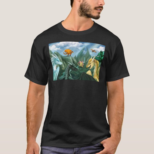 T-shirt Ailes de feu - Bienvenue à l'affiche de Jade Mount (Devant)