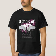 Ailes de gloire - Neon Angel moderne ailes Typogra