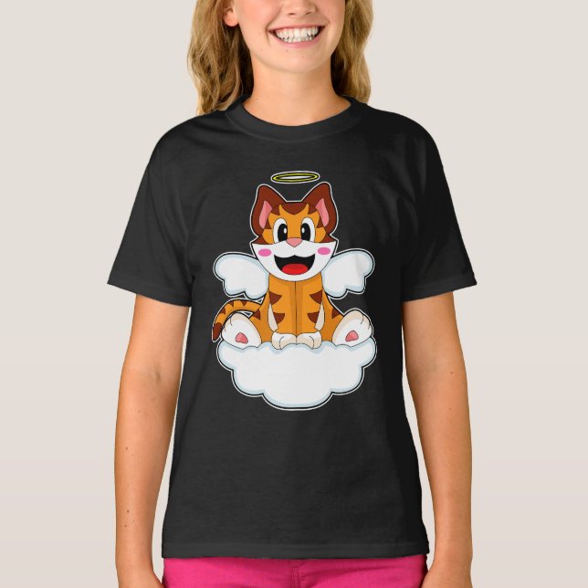 T-shirt Ailes de l'ange du tigre (Devant)