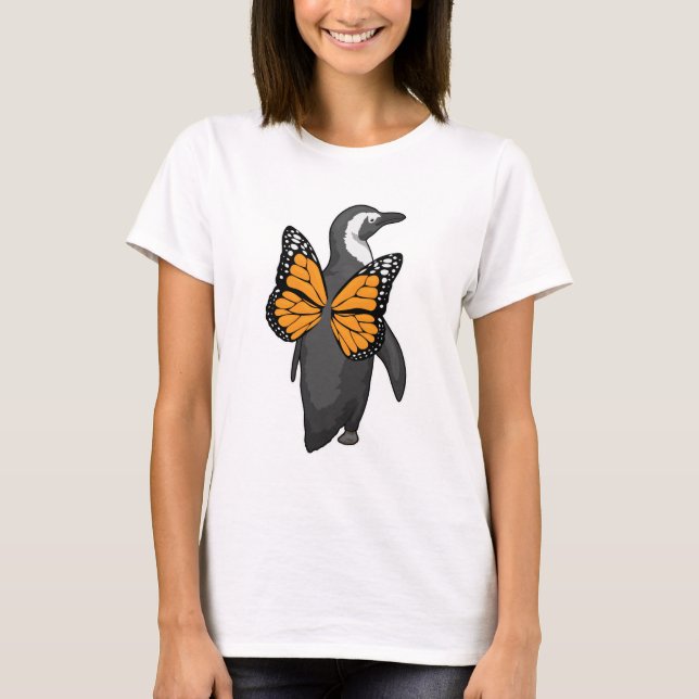 T-shirt Ailes de papillon pingouin (Devant)