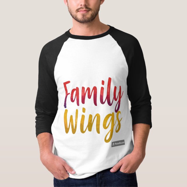 T-shirt ailes familiales (Devant)