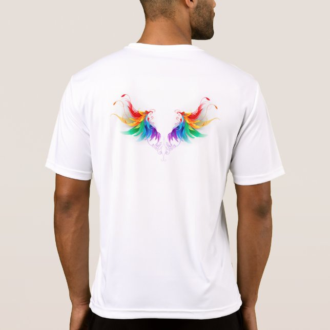 T-shirt Ailes fluffy arc-en-ciel (Dos)