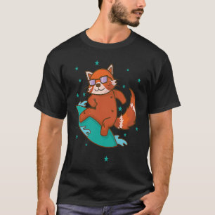 T-shirt Ailuridae surfeur Chat ours Panda roux