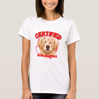 T-shirt Aimant à bisous certifié - Drôle de chien Golden R