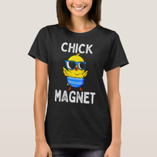 T-shirt Aimant à poulettes Pâques Bébé Poulet Mignon Enfan