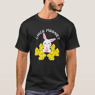 T-shirt Aimant à poulettes Pâques Blague Dimanche de Pâqu