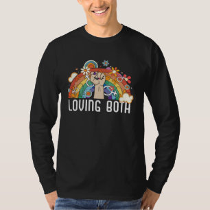 T-shirt Aimant les deux Marche de la fierté de la bisexual