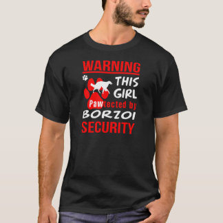 T-shirt aime Borzoi drôle cadeau. Meilleur cadeau pour la