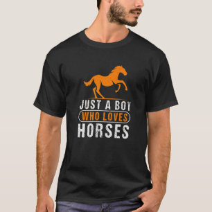 T-shirt Aime Cheval Cheval Cheval Animal