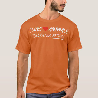 T-SHIRT AIME LES ANIMAUX TÉLORAIT LES GENS LES ANIMAUX AIM