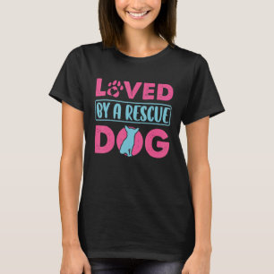 T-shirt Aimé Par Un Chien Secourt Adoption Animal Rescue