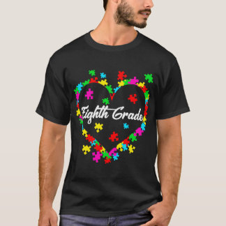 T-shirt Aimer Autisme Huitième élève Enseignant Autisme Aw