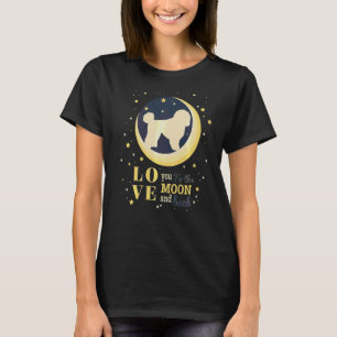 T-shirt Aimer Bichon Frisé À La Lune