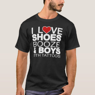 T-shirt Aimer Chaussures Booze Garçons avec tatouages