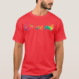 T-shirt Aimer Corgi Tie Dye Paw Maman Papa