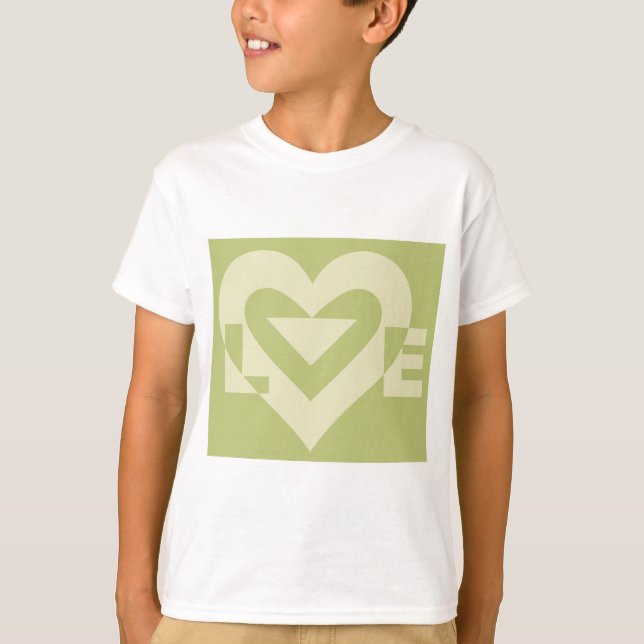 T-shirt Aimer Deux Tons Sage Vert (Devant)
