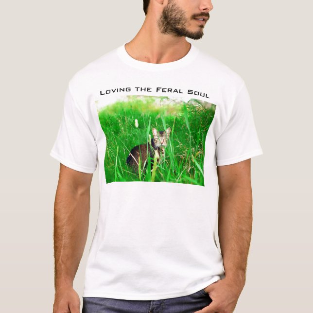 T-shirt Aimer l'âme sauvage de chat (Devant)