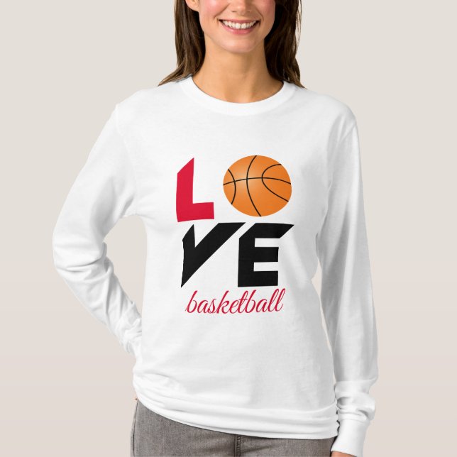 T-shirt Aimer le basket-ball (Devant)