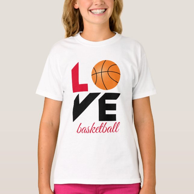 T-shirt Aimer le basket-ball (Devant)