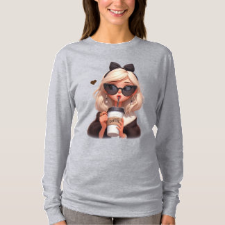 T-shirt Aimer le café