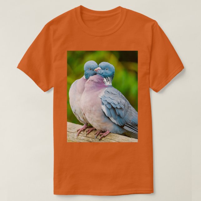 T-shirt Aimer les pigeons forestiers (Design devant)