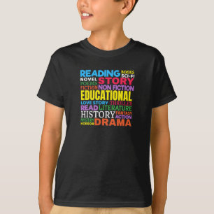 T-shirt Aimer lire des livres - Genre Word Art