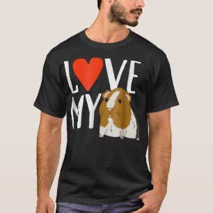 T-shirt Aimer Mon Cochon De Guinée Cute Cochon De Guinée