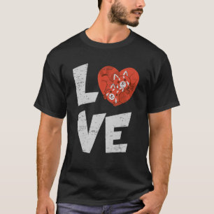 T-shirt Aimer Panda roux pour une espèce d'arbre de bambou