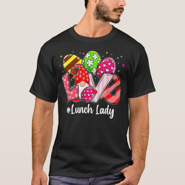 T-shirt Aimer Pâques Gnome Déjeuner Lady Bunny Joyeux Pâqu (Devant)