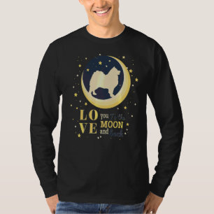 T-shirt Aimer Samoyed Bjelkier Chien À La Lune