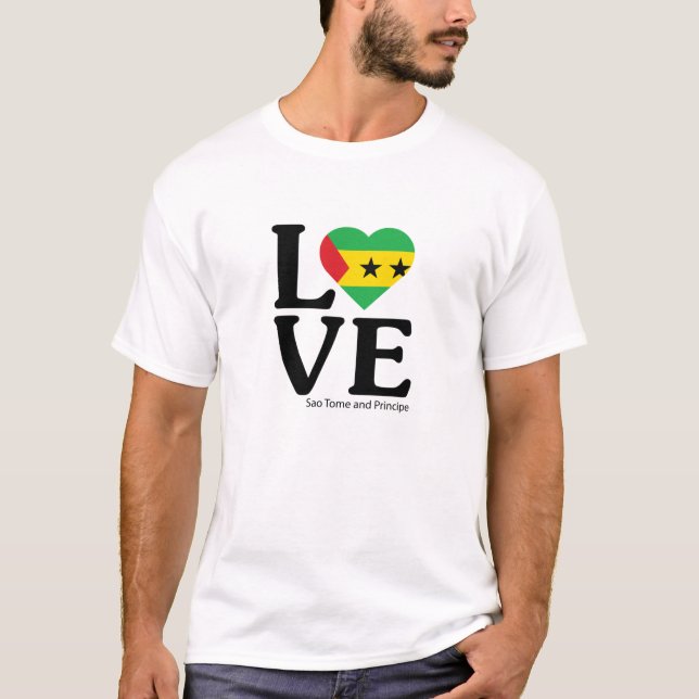 T-shirt Aimer Sao Tomé-et-Principe (Devant)