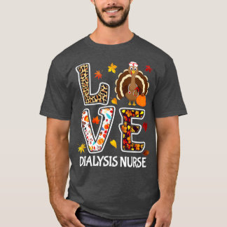 T-shirt Aimer Turquie Dialyse Infirmière Thanksgiving Leop