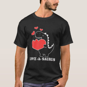 T-shirt Aimer Un Saurus Drôle Valentines Jour Dinosaure T