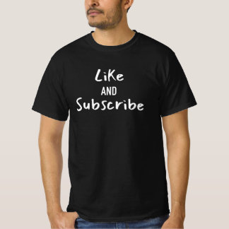 T-shirt Aimez et abonnez le créateur de contenu vidéo