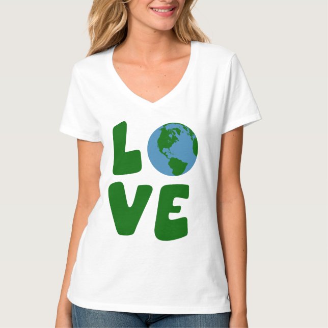 T-shirt Aimez la planète de Terre (Devant)