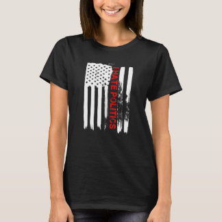 T-shirt Aimez l'Amérique Je déteste la politique Drôle drô