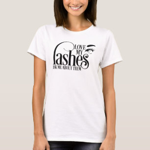 T-shirt Aimez mes mèches outre de la longue chemise de