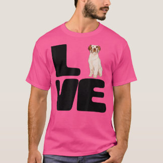 T-shirt Aimez Mon Chien Espagnol De Concombre