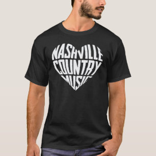 T-shirt Aimez Nashville Tennessee Musique Country Guitare